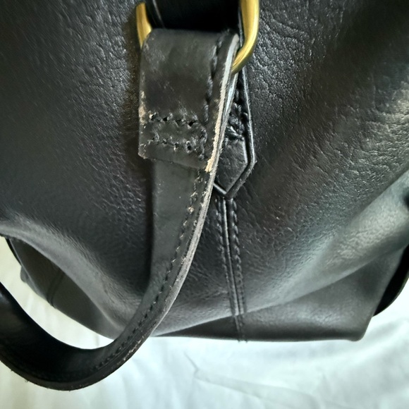 Madewell Glasgow Leather Black Satchel Bag - Picture 5 of 16
